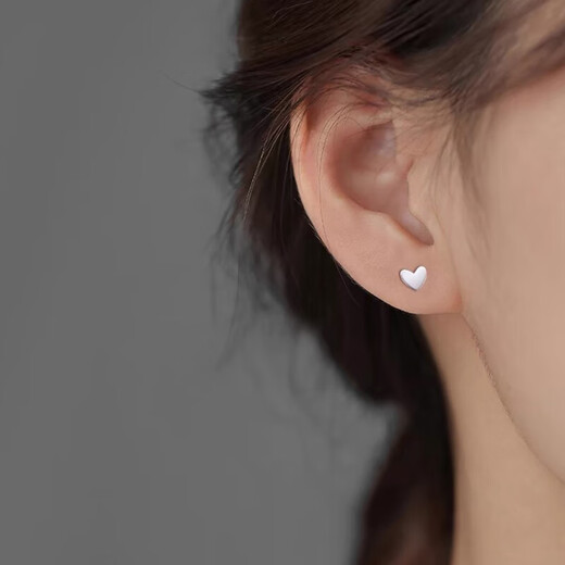 Miao Xiu Pure Silver Earrings Women's Ear Sticks for Ear Piercing Ear Sticks Pure Silver Earrings Silver Needles Sleeping Washable Earrings for Girls Birthday Gifts Light Pearl Earrings 3mm-H0908