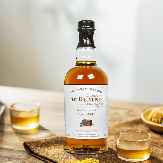 百富（BALVENIE）苏格兰单一麦芽威士忌洋酒12年双桶陈酿英国斯佩塞产区原瓶进口 百富创造经典700ml