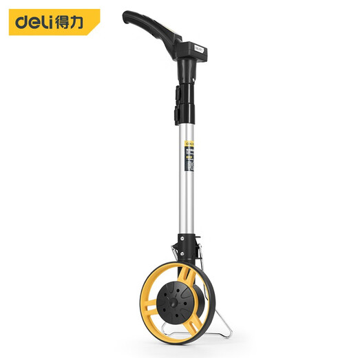Deli -Reichweite Messungsstreifen Roller -Entfernungsmesser Handschuhe elektronische digitale Anzeige Hochgenauige mechanische Druckregel Outdoor -Messung kleiner Rad Digitalanzeige Container DL9713