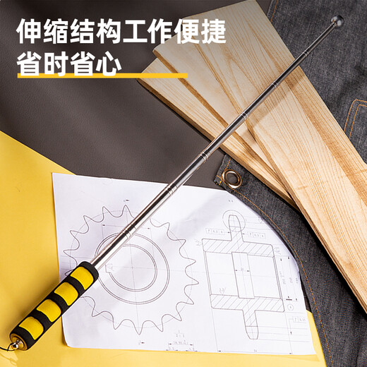 Deli home inspection empty drum hammer collection wall tiles and floor tiles retractable home inspection tool 115cm DL452001