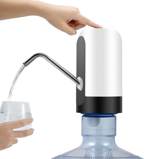 Shiyong rechargeable bottled water electric water pump water press water dispenser household water dispenser pump water absorber white SY012-2