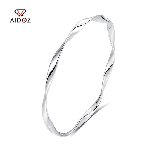 Aido diamond platinum Mobius bracelet for women pt950 platinum ring solid platinum bracelet weighing 13.46 grams inner diameter 54mm