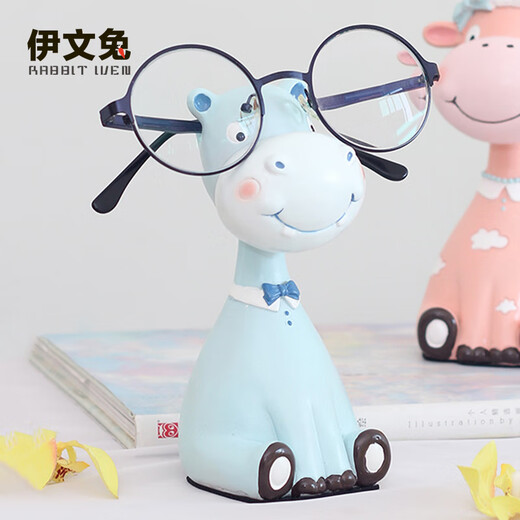 Das Kaninchen-Tiere Tier Herrenbrillen Rahmen Ornamente kreative Büro Ornamente Süßes Geburtstagsgeschenk Souvenir Abschlussgeschenk Tier Herrenbrillen Rahmen-Hippo