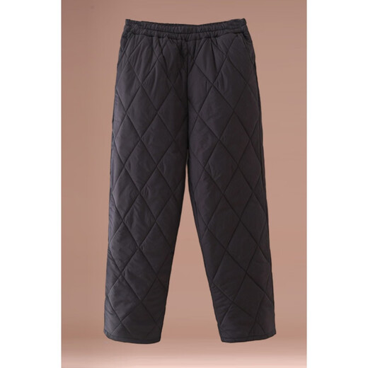 Warm winter duck duck old lady high waist plus fat thickening warm down cotton pants for the elderly winter women old lady light cotton pants winter outer 8312 beige straight 3XL recommended 150-170Jin Jin equals 0.5 kg