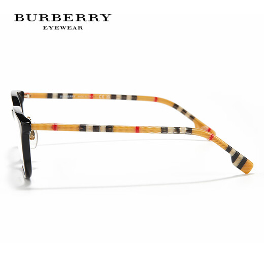 BURBERRY眼镜 博柏利眼镜框男女款复古经典格纹近视眼镜架可配度数镜片 0BE2371D-3889透明色框 【赠防蓝光镜片】