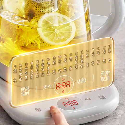 SUPOR Health Pot 316L Stainless Steel 1.5L Tea Boiler Flower Teapot Constant Temperature Kettle Kettle Electric Kettle Office Insulation Teapot with Filter SW-15YJ01