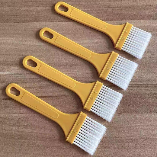 Interesting appliances commercial food grade non-shedding brush oil small brush barbecue brush high temperature resistant household kitchen stall baking fried skewers No. 4 barbecue brush 1