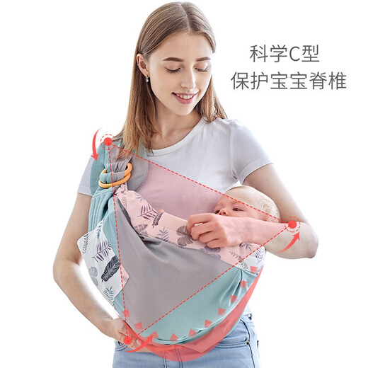 Sears bébé turban nouveau-né bébé nouveau-né poitrine de poitrine horizontalement étreinte poche en mailles épaule avec sac bébé amadou