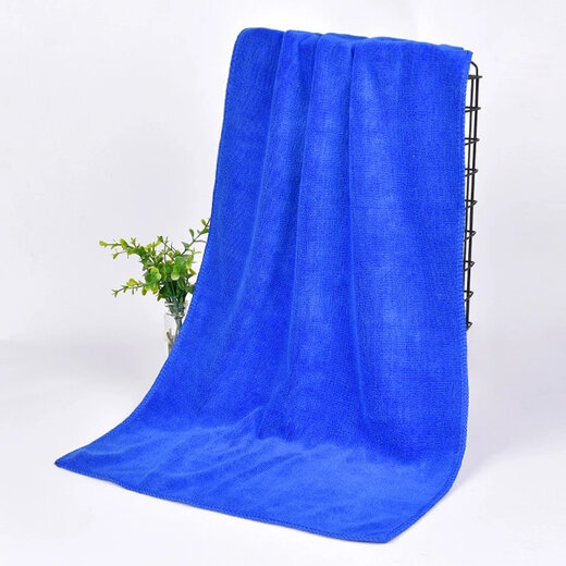 Barber shop special towel hair salon hairdressing turban thickened dry hair towel absorbent thickened dark blue 30x60cm