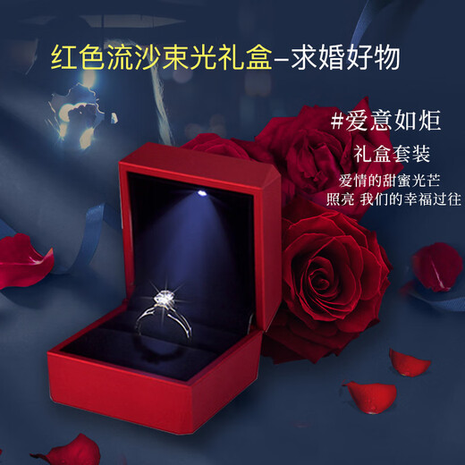 DR. DARLING Moissanite diamond ring for women, one carat, open, for marriage, engagement, anniversary gift, closed, for girlfriend, for wife, six-pointed star diamond ring - 50 points, live/closed