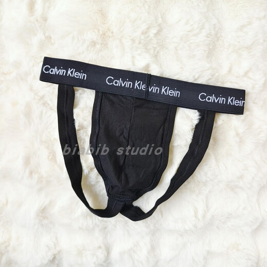 CK/CALVIN KLEIN men's sexy and sexy elastic cotton breathable double thong underwear, set for sale, 6782 black 1 pair, set for sale, no tag packaging, US size S/170cm, suitable for waist circumference 71-76cm