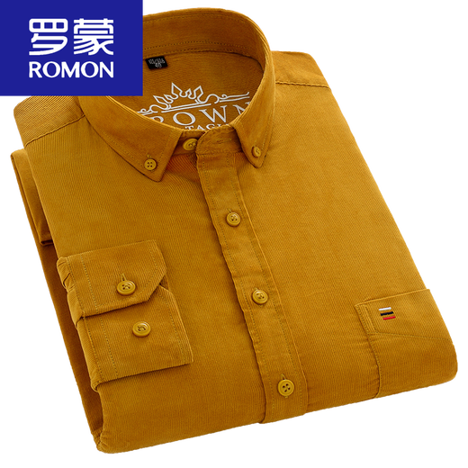 Romon Spring y Autumn Cornuroy Camiseta de manga larga El fitness del delgado de mediana edad de los hombres más el producto de algodón de gran tamaño nuevo DXR-03 3895-115Jin [Jin iguala 0.5 kg]