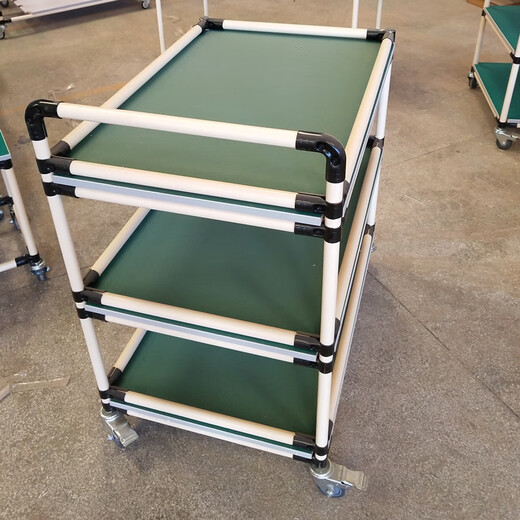XMSJ Lean Tube Workbench Doppelschichtumsatz LKW-LKW-Material Rack Mehrschicht alternder Rack Mobile Trolley L1000W500H12004 Schicht