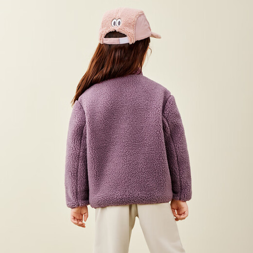 Mini Bala mini parent-child baby anti-static reversible plush jacket warm parent-child winter wear