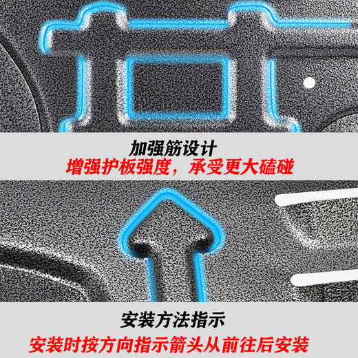 广戴17-23款东风标致5008发动机下护板底盘护板装甲原厂2023专用底板 17-23款标致5008发动机 发动机 锰钢