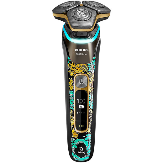 Philips Razor S9889 Boîte-cadeau Dragon Year Limited Boad haut de gamme Brand tout nouveau Honeycomb 9 Série Rasage Couteau d'anniversaire Gift Men S9889 Feilong Tengkong [Boîte-cadeau standard]