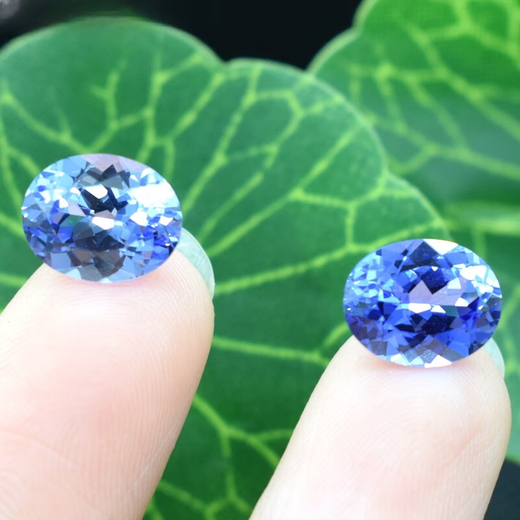 Ancient Ran cultivated sapphire 8A grade tanzanite loose stone oval cornflower blue ring surface loose diamond stone color treasure Tanzanite 10x12mm
