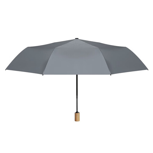 Tri-Pololar Holzgriff Dach falten Vinyl Parasol Handbuch Tri-fach Regenschirm TP7027 Burgund (Handbuch)
