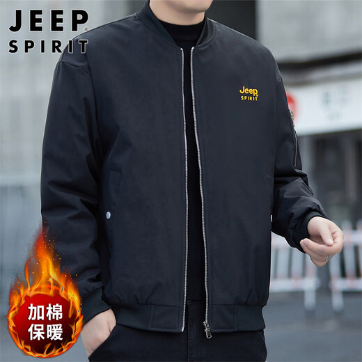JEEP SPIRIT吉普外套男棉衣加厚保暖夹克男装冬季男士休闲工装棒球领衣服