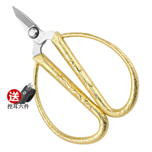 Zhang Xiaoquan alloy scissors, dragon and phoenix scissors, manicure pliers, small scissors, nail repair scissors, dead skin scissors, thick nail trimmer, single pointed golden dragon and phoenix handle scissors W70041000