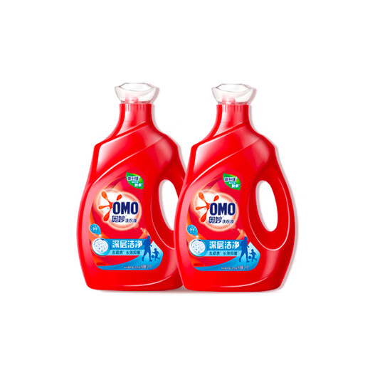 OMO Deep Cleansing Enzyme Laundry Detergent 12Jin Jin equals 0.5kg (3kg*2) removes 99 types of stains and 99% sterilization