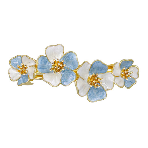 Cercoo Qingsi Pearl Series Hairpin Flower One-Word Clip Versatile Back of the Head Temperament Hairpin High-end Headwear Horizontal Clip for Women