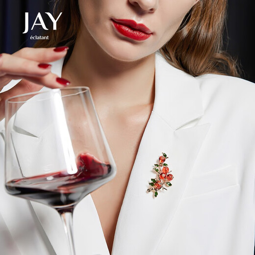 Jay Shishi Ruyi brooch for women Chinese style New Year's celebration birthday gift for elders, mother and mother-in-law