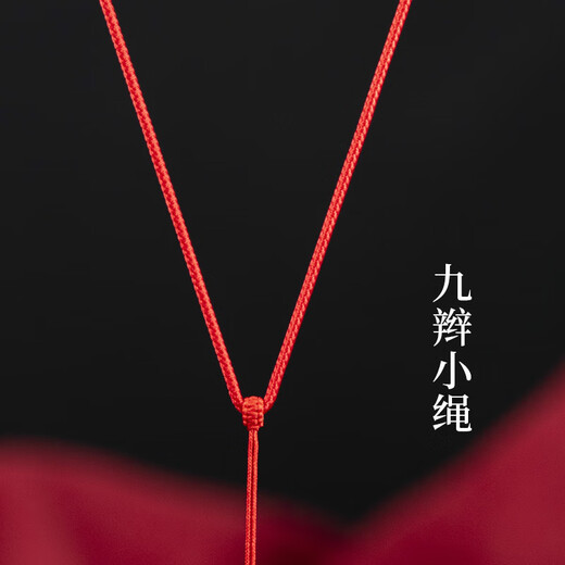 Mengyi 2mm fine soft jade pendant lanyard for women and men necklace rope adjustable jade pendant rope nine braid rope full coffee adjustable plain rope style