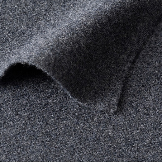 Tencel scarf painted wool scarf men's winter solid color thickened warm gift for boyfriend high-end all-match gift box men's scarf dark gray gift box