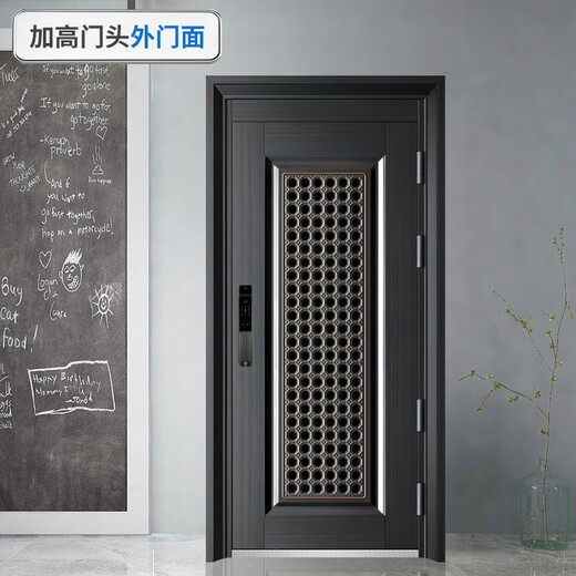 挺固 甲级防盗门通风窗门家用轻奢防盗门进户门入户门通风门子母门 A8机械锁 1050*2050mm【开向咨询】
