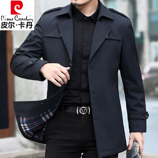 
Pierre cardin 2025 spring and autumn men's thin mid-length middle-aged daddy suit business casual jacket men middle-aged and elderly 50 gray (thin style) suit cloth windbreaker 17088A