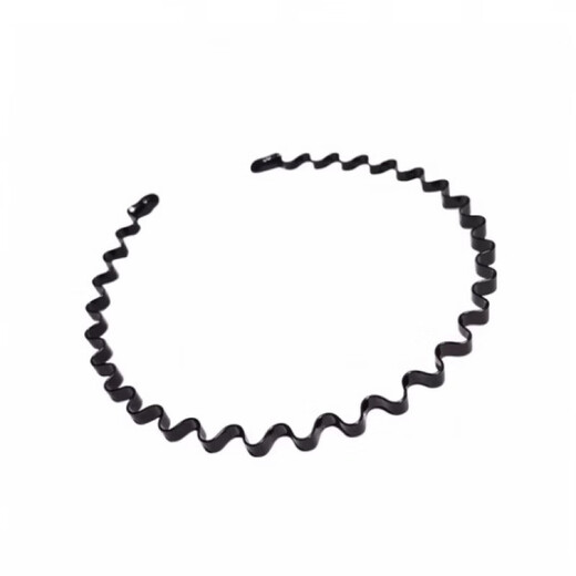 Jingtao headband men's hair bundle men's face wash special head hole large head circumference invisible hairpin black 1 piece with teeth