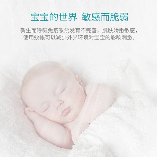 Zhenxiqi crib anti-mosquito net full-cover palace all-inclusive floor belt bracket princess room newborn baby encrypted shading white style blue flower