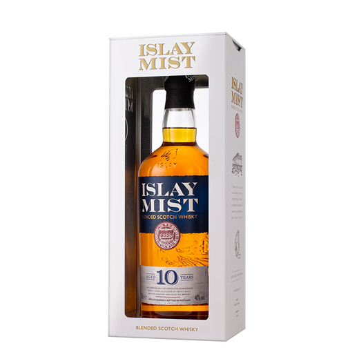 秘斯特洋酒艾雷岛艾雷之雾秘斯特纯麦泥煤混合威士忌ISLAY MIST嗨棒 艾雷之雾10年泥煤麦芽威士忌