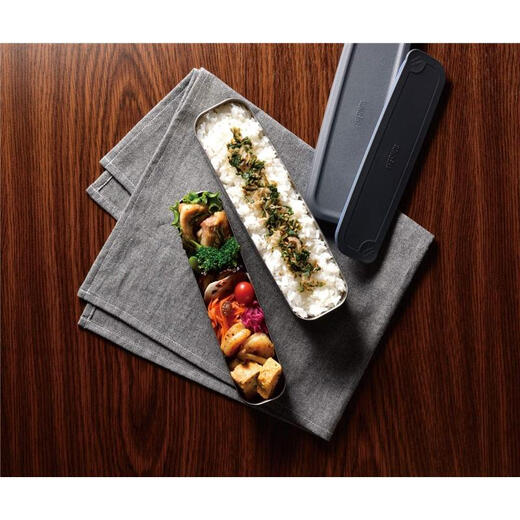 THERMOS Japan direct mail THERMOS/Thermos stainless steel two-section student lunch box lunch box DSA DSA-804W BKBD 815ml