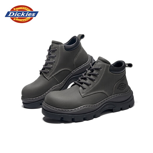 Dickies Martin Boots Zapatos para hombres Autumn Nuevas botas bajas Botas para hombres Fashion All-Match Boots Short Short Shops Working Shoes de trabajo gris 42 [de una talla más grande, adecuada para zapatos deportivos 43]