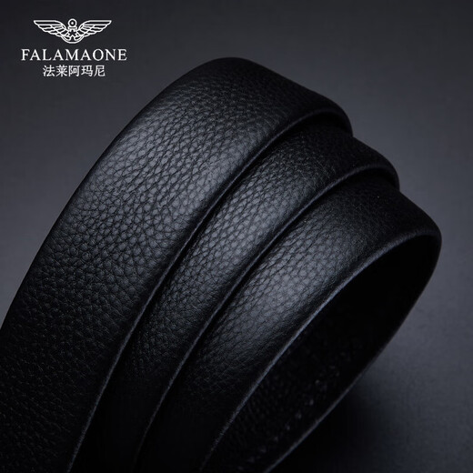 Falamaone luxe Nouvelle marque authentique cuir masculin's ceinture de la Saint-Valentin Pantalon d'affaires Belt Belt pour mon mari Père petit ami Pd829 Couleur de canon [Business polyvalent décontracté] Par défaut 120cm [emballage de boîte cadeau]