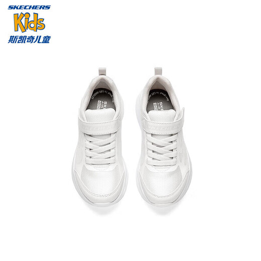 
Skechers children's sports shoes for boys and girls running shoes lightweight breathable shock-absorbing big children's small white shoes 302429L