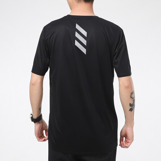 阿迪达斯 （adidas）男装 运动休闲纯棉圆领透气短袖T恤上衣GP4885海外直邮 HI3291 M