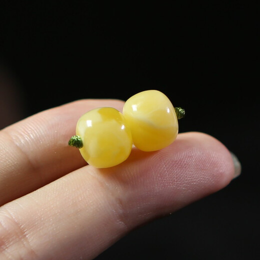 Xinyou natural beeswax single bead loose bead old style bucket bead single Russian material pier with beads separated by beads top bead star and moon accessories full of honey old style bucket 10mm/single with certificate