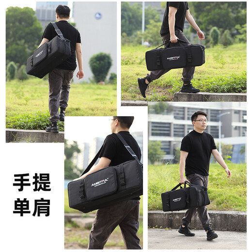 AMBITFUL75cm photography suit bag tripod bag flash light suit bag studio large, medium and small portable storage bag thickened handbag light stand bag outdoor carrying box