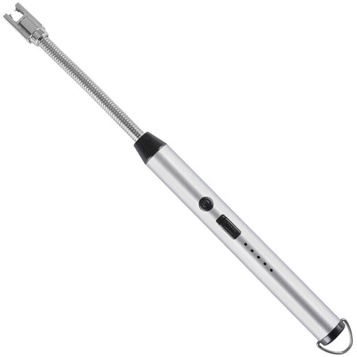 Iron helper rechargeable gas stove pulse igniter universal ignition gun kitchen gas lighter long handle windproof ice blue - rechargeable windproof long handle with USB