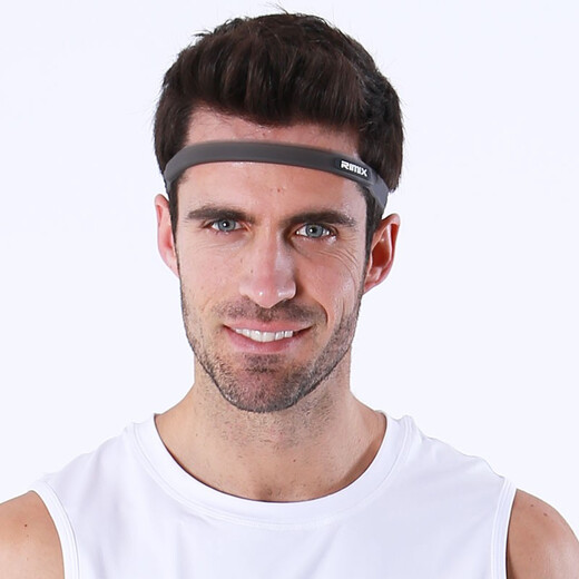 Der Verteidiger der Königin Marathon Jogging Pullover und Sportpullover und Anti-Pirant-Gürtel Männer und Frauen Fitness Haarband Silikon Stirnband Reitausrüstung Pullover und Pullovergürtel zweite Generation-Blau-All-Größe