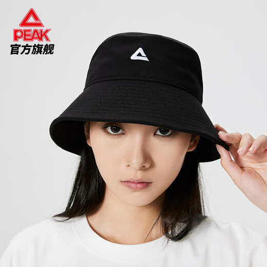 Peake high-end black fisherman hat new autumn and winter Japanese big head bucket hat without makeup basin hat black single size