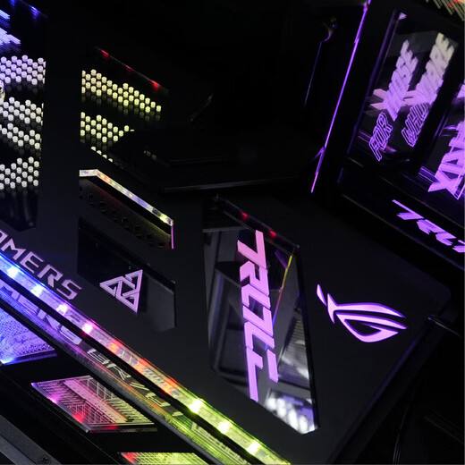 华硕ROG GR701创世神翻毛皮/镜面发光灯板定制 ARGB神光同步镜面灯板 MOD灯板/定制机箱灯板 GR701创世神 灯板（黑色镜面版）