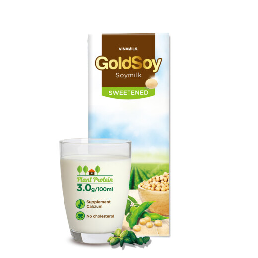 Imported from Vietnam, goldsoy sweet soy milk protein drink (200ml*4 bottles)*2 rows
