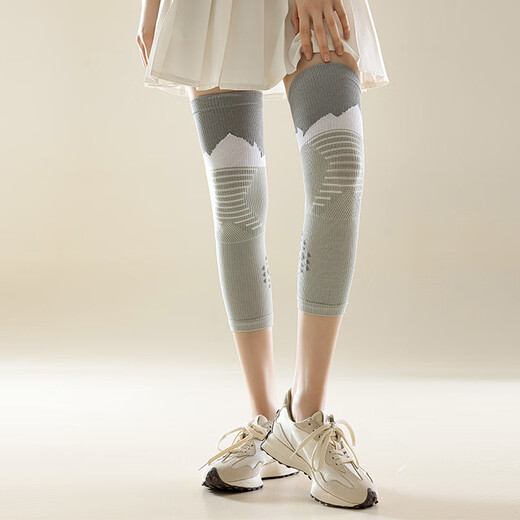 Zhiyue Sports Pressure Socks Women's Professional Fitness Running Jump Rope Over-the-Knee Socks Cover Knee-Protective Yoga Slim Leg Calf Socks Purple One Size