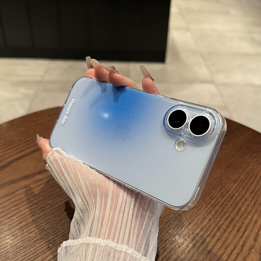 Mifushi Smudge Blush is suitable for Apple 16 mobile phone case new matte iPhone 16 promax transparent silicone 15pro gradient 14 premium 13 simple 12 protective case pink blush iPhone 16
