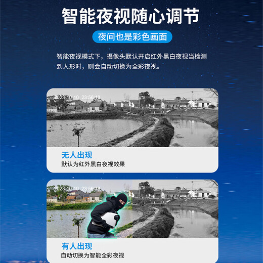 
Bass-Turn Vision BESTECHER Lifetime Free Traffic Free Playback 99x Optical Zoom 10M Dual Lens Full Color Night Vision Ultra-Definition Camera Mobile Remote Viewing Human Face License Plate Yutang Mountain Area 99x Optical Zoom Solar Energy 4G Version + 128G