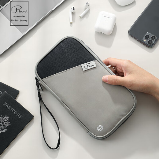 La bolsa de pasaporte antirrobo de Bonayun RFID se puede usar para las alabarlas de cuello y el clip de boletos portátiles, salpicando el agua, pase de viaje de la tarjeta de identificación de la tarjeta de identificación